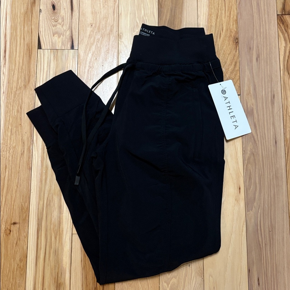 NWT Athleta Midnight Black Active Pants size 0P